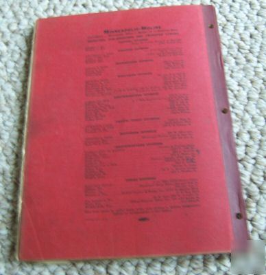 Minneapolis moline mm u tractor dealers service manual