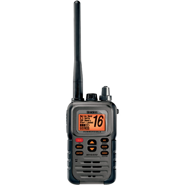 Mhs-550 uniden marine vhf hand held radio