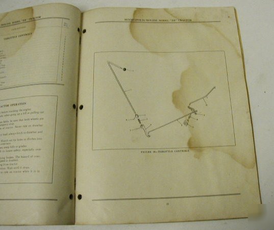 Minneapolis moline 1953 zb tractor parts manual
