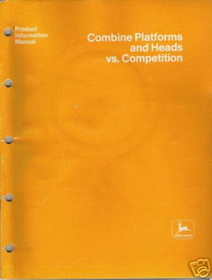 Product info manual for jd combine platforms and heads