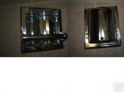 Recessed soap dish utilty bar fixture 18004 chrome